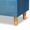 Baxton Studio Elias Modern and Contemporary Sky Blue Velvet Fabric and Oak Brown Finished Wood Storage Ottoman 178-11319-Zoro - alternate 5